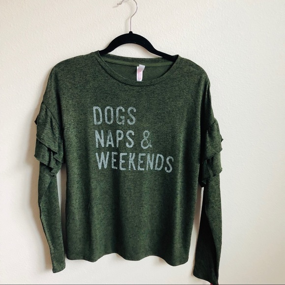 Xhilaration Tops - Dogs, Naps, Weekends Shirt